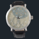 Montre Tapisserie d'argent décoratif Arrangement floral<br><div class="desc">Une tapisserie argentée décorative présente un agencement circulaire floral. Cette impression ferait un cadeau merveilleux pour les amateurs de tapisseries ou d'art à la tapisserie !</div>