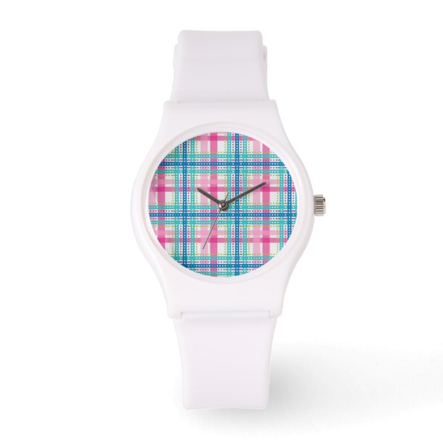 Montre Tartan, motif de plaid (Recto)