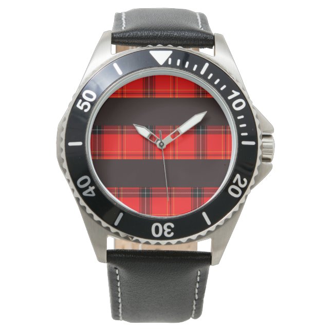 Montre Tartan rouge (devant)