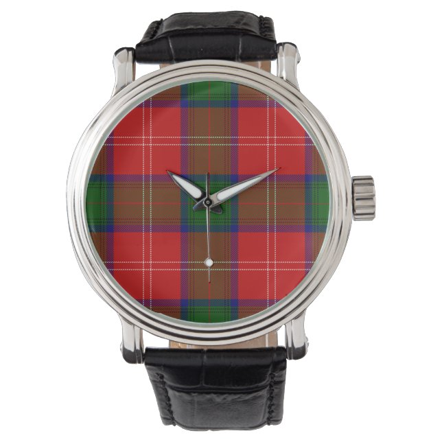 Montre Tartan rouge de Chisholm (devant)