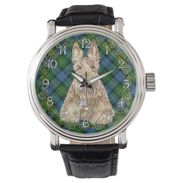 Montre Tartan Scottie Blé (devant)
