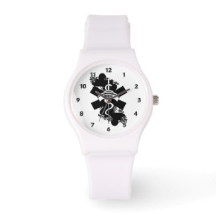 Montre Tatouage de coeur d'infirmière
