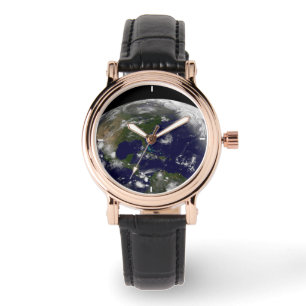 Montre Tempêtes Tropicales Sur La Planète Terre.