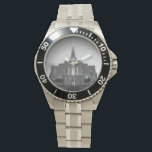 Montre Temple Gilbert LDS<br><div class="desc">Le magnifique temple Gilbert LDS en noir et blanc.</div>