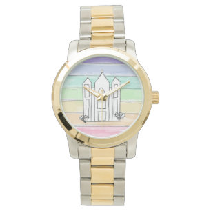 Montre Temple LDS Salt Lake City coucher de soleil arc-en