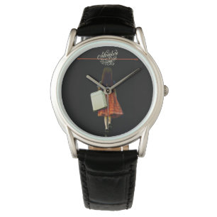 Montre Temps d'aventure - fille avec valise T-shirt Charm