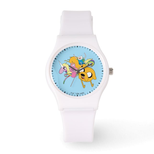 Montre Temps d'aventure | Lady, Bubblegum, Finn & Jake (Recto)
