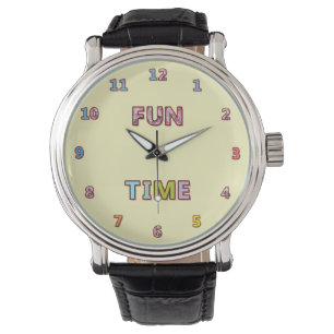 Montre Temps de plaisir mignon et coloré