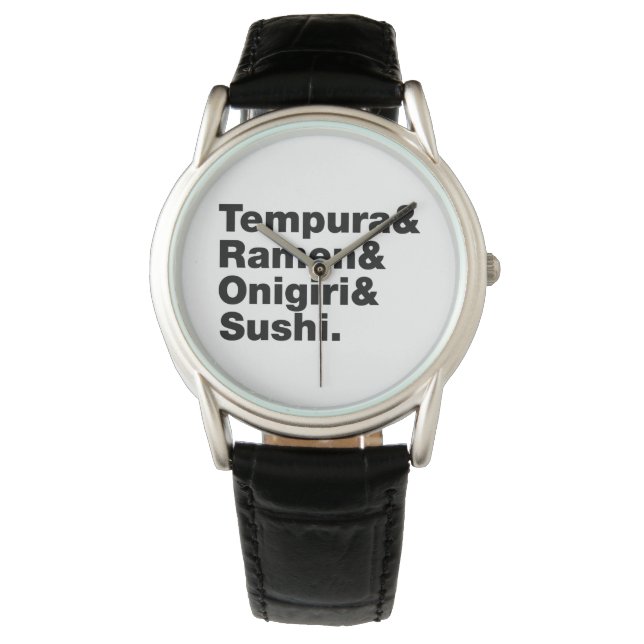Montre Tempura & Ramen & Onigiri & Sushi. (devant)