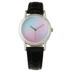 Montre Tendance Contemporaine Turquoise Rose Bleu