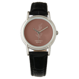 Montre Tendance de mariage Fleur de lierre Ivoire Beige T
