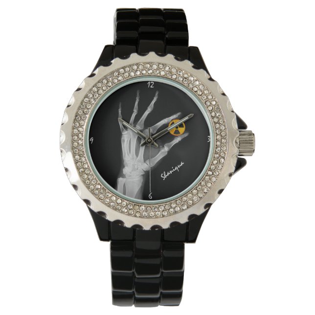 Montre Tenir à la main un symbole de rayonnement (devant)