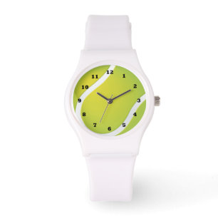 Montre Tennis Ball sport blanc silicone