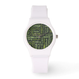 Montre Termes de softball Fastpitch sur le tableau noir