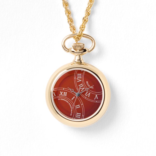 Montre Terracotta RN Necklace Watch (Recto)