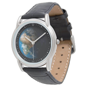 Montre Terre Pleine Montrant Des Nuages Simulés Sur L'Afr