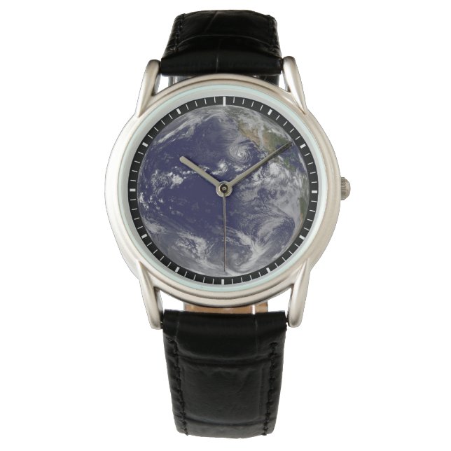 Montre Terre Pleine Montrant Diverses Tempêtes Tropicales (devant)