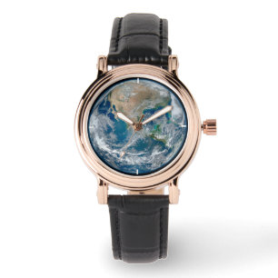 Montre Terre Pleine Montrant L'Amérique Du Nord Et Le Mex