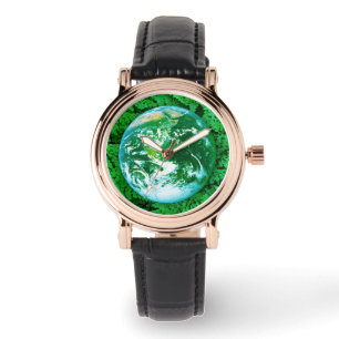 Montre Terre verte - conscience écologique