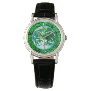 Montre Terre verte - conscience écologique