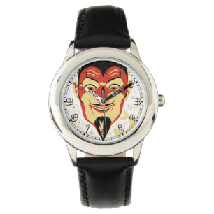 Montre Tête du diable d'Halloween vintage #2