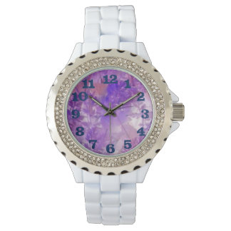 MONTRE TEXTE BLEU NOIR