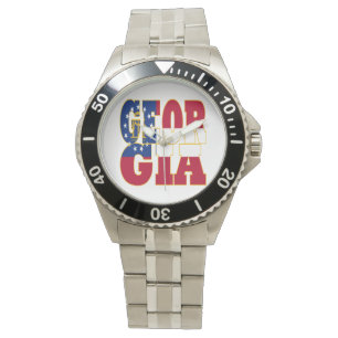 Montre Texte du drapeau de l'État de Géorgie