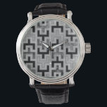 Montre Textile de boue africain avec Motifs géométriques<br><div class="desc">Cette impression a été réalisée par Norman Wyatt,  Jr. dans le style d'un chiffon en boue africain. Le textile en tissu de boue,  originaire du Mali,  est un signe d'identité culturelle. Affichez votre amour de la culture mondiale et des motifs géométriques en achetant cette impression!</div>