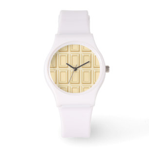 Montre Texture blanche de barre de chocolat