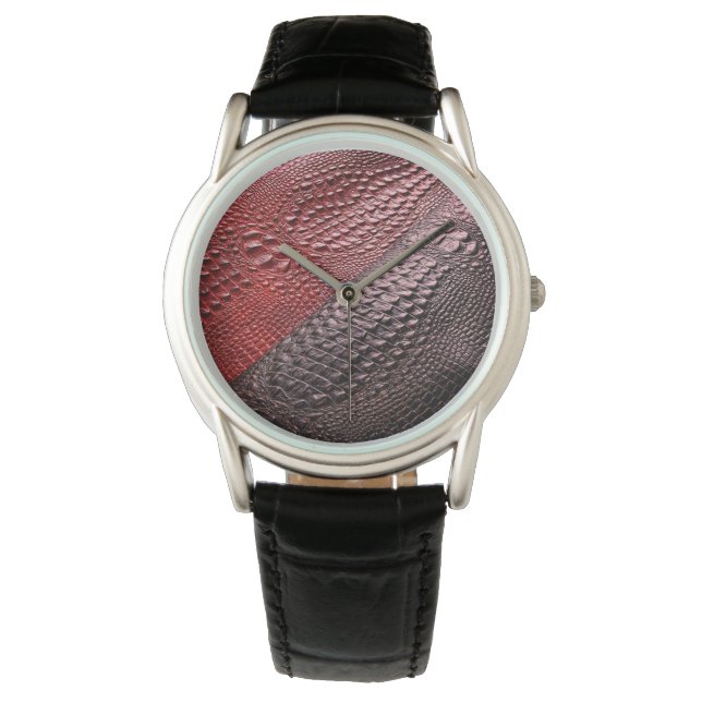 Montre Texture de la peau de serpent (devant)