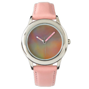 Montre Texture de marbre rose et orange