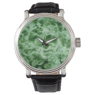 Montre Texture de marbre vert
