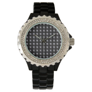 Montre Texture en acier cloutée