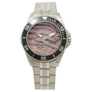 Montre Texture naturelle d'écorce d'arbre