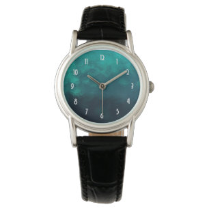 Montre Texture verte en verre dépoli
