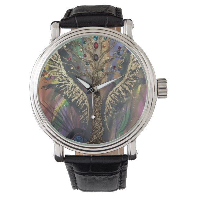Montre Th Divine Tree Of Life celestial wings and jewels  (devant)