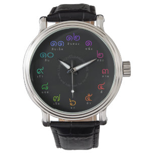 Montre thaïlandaise personnalisable de nombres