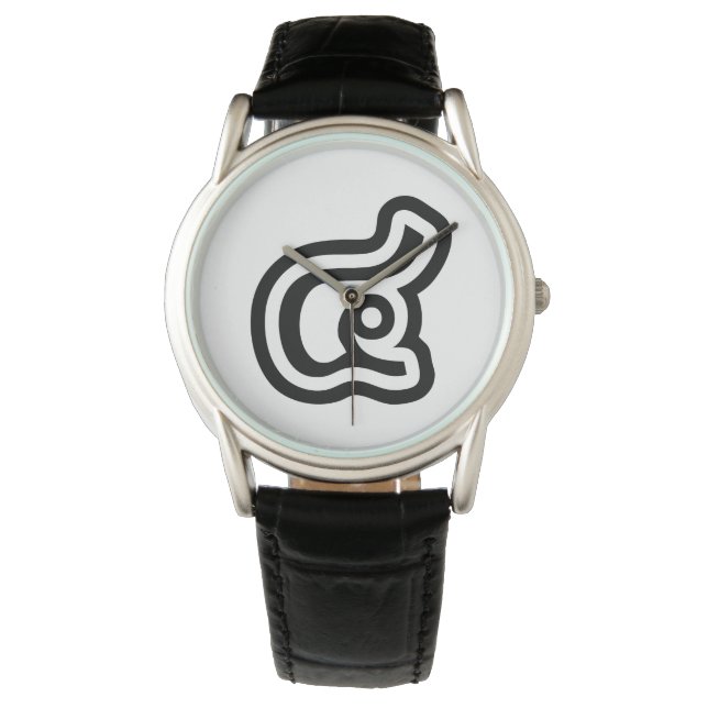 Montre Thaïlande Numéro 4 / Quatre / ๔ (Voir/Si) Script t (devant)