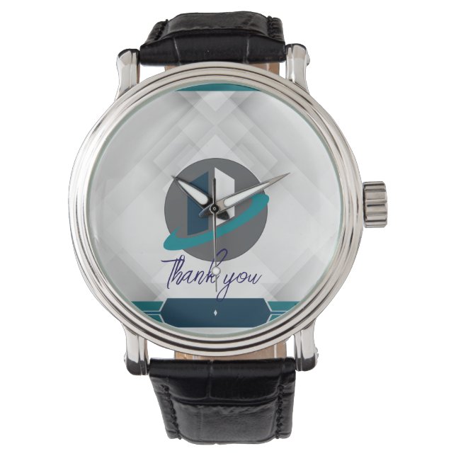 Montre Thank you & Logo white (devant)