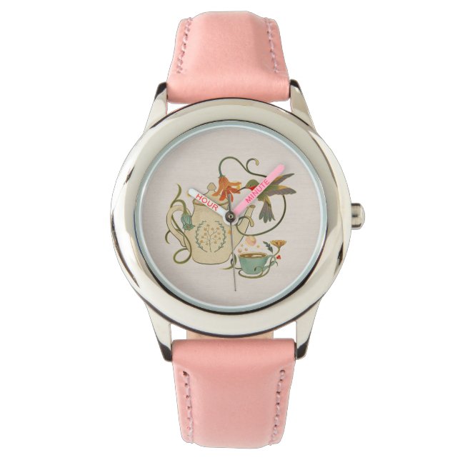Montre Thé floral Vintage de lin (devant)