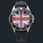 Montre The Union Jack British Flag<br><div class="desc">Watch with The Union Jack flag design. This United Kingdom flag design is a great way to show you are proud to be British.</div>