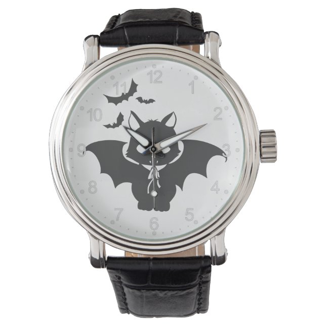 Montre The vampire cat have canine - Choose back color (devant)