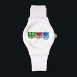 Montre Thérapie professionnelle mignonne<br><div class="desc">Peace Love OT. Un signe de paix,  un coeur et une ergothérapie sur un cadeau pour votre thérapeute préféré.</div>