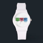 Montre Thérapie professionnelle mignonne<br><div class="desc">Peace Love OT. Un signe de paix,  un coeur et une ergothérapie sur un cadeau pour votre thérapeute préféré.</div>