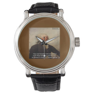 Montre Thomas Jefferson Peace/Friendship Unisex Watch