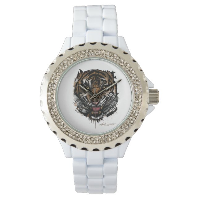 Montre Tiger face (conception de signature) (devant)