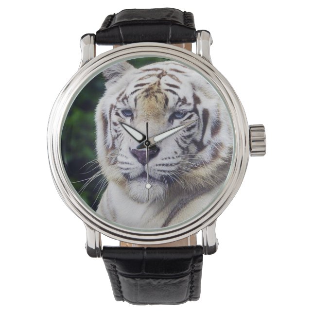 Montre Tigre blanc 1 Options de surveillance et de numéro (devant)