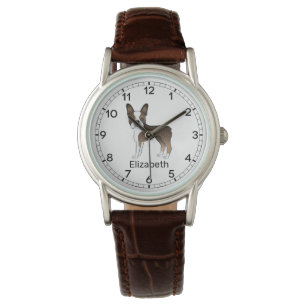 Montre Tigre Boston Terrier Chien de Dessin Animé Mignon 