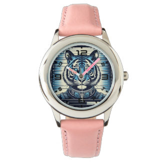 Montre Tigre brillant Mushot Pink Watch
