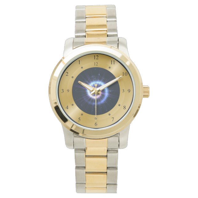 Montre Time Machine ~ Energy Blue Spiral ~ Time Travel (devant)